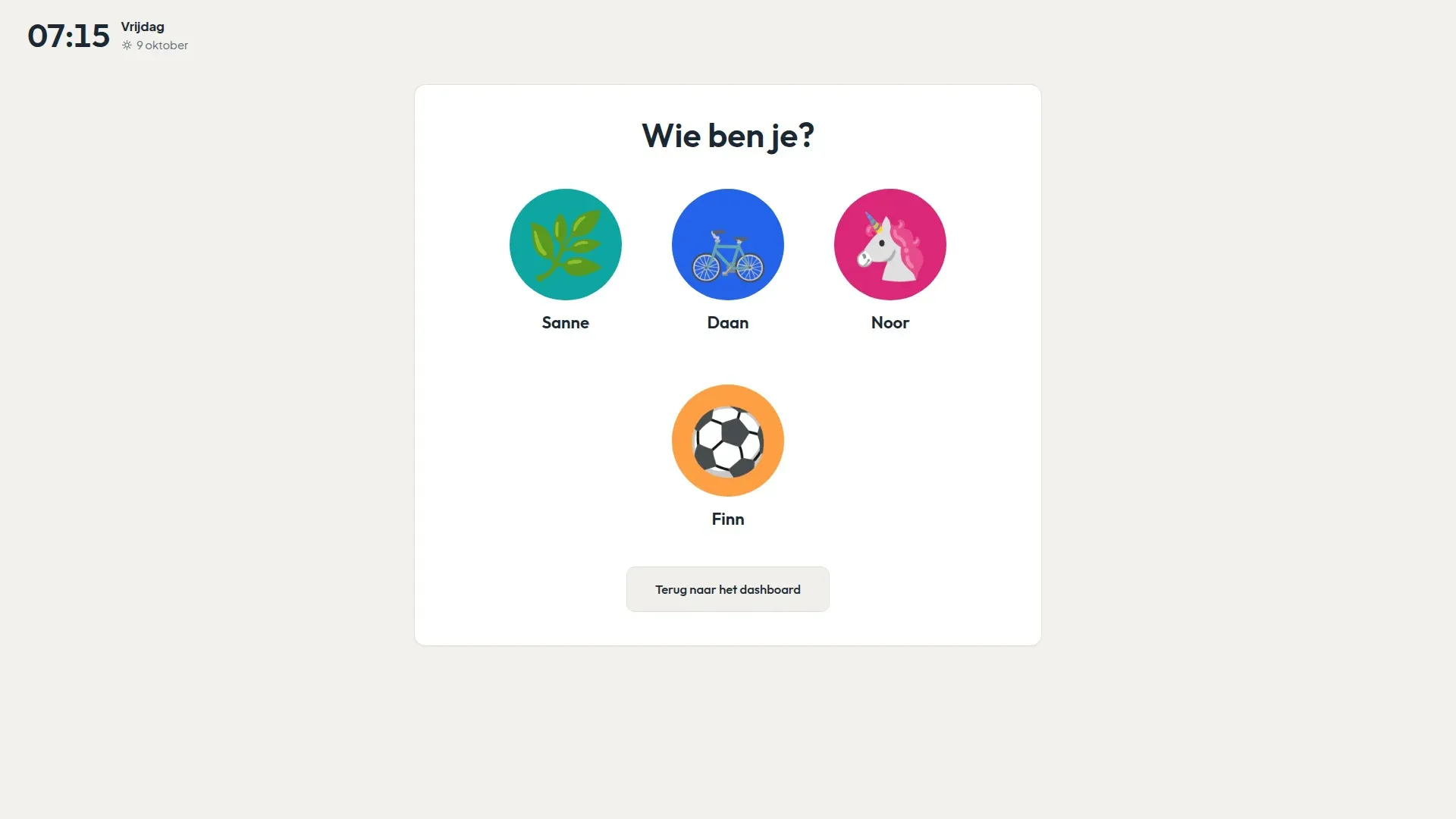 Inloggen met de dieren-code